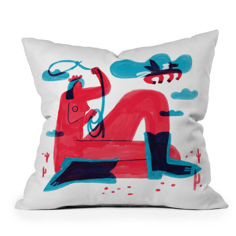 Aley Wild Runaway Pegasus Throw Pillow