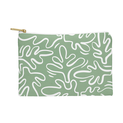 Alilscribble Abstract Greens Pouch