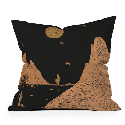 Alisa Galitsyna A Night in the Desert Outdoor Throw Pillow