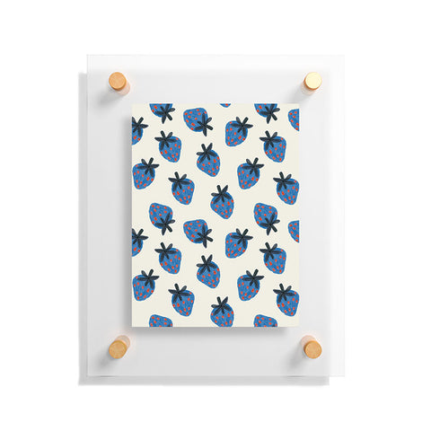 Alisa Galitsyna Blue Strawberries Floating Acrylic Print