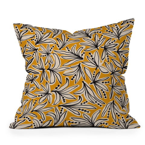 Alisa Galitsyna Lily Flower Pattern 2 Outdoor Throw Pillow