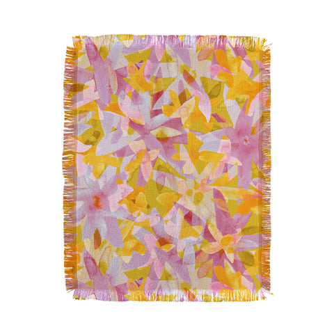 Alisa Galitsyna Watercolor Blooms 2 Throw Blanket