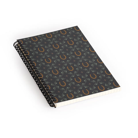 Allie Falcon Burning Daylight Pattern Spiral Notebook