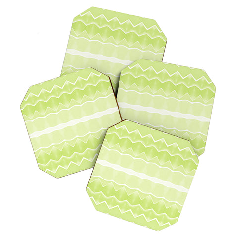 Amy Sia Agadir 3 Lime Coaster Set