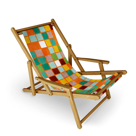 Ana Rut Bre Fine Art little sunny checkers Sling Chair