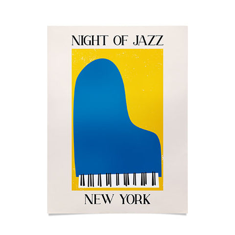 April Lane Art New York Jazz Night Poster
