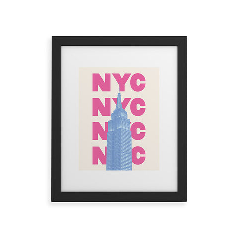 April Lane Art NYC Empire State Building Framed Art Print