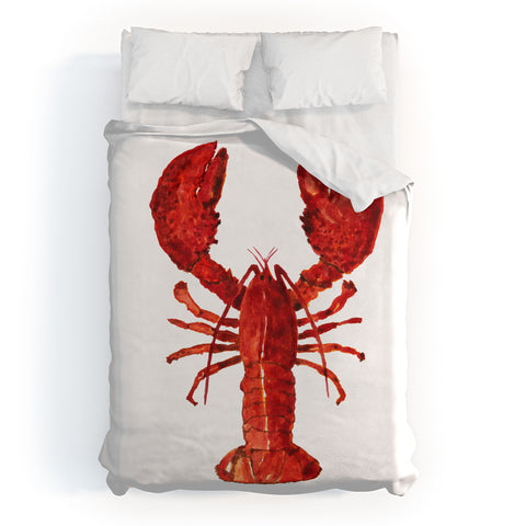 Artume Studio Watercolor Lobster 1 Duvet Cover