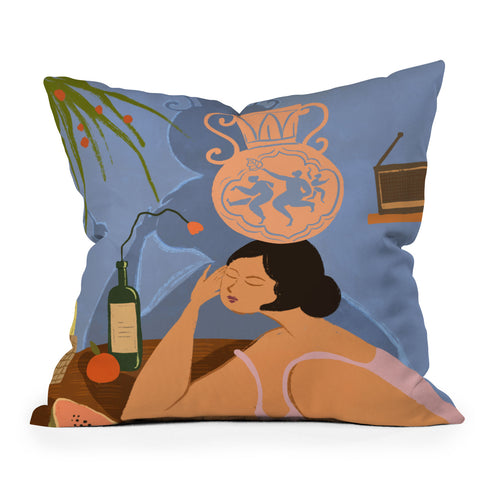 artyguava Be Still Throw Pillow