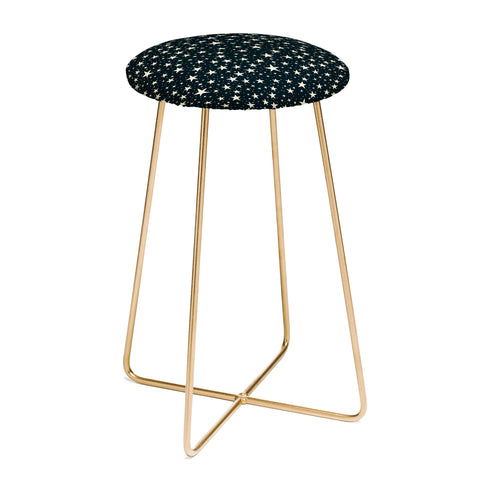 Avenie Black And White Stars Counter Stool