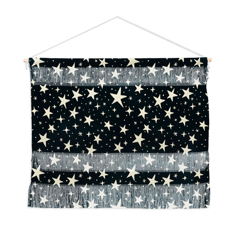 Avenie Black And White Stars Wall Hanging Landscape