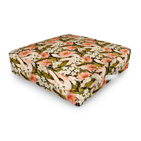 Avenie Enchanted Snake Outdoor Floor Cushion