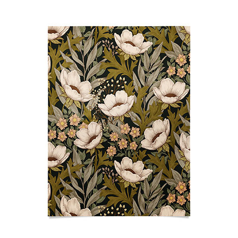 Avenie Floral Meadow Spring Green Poster