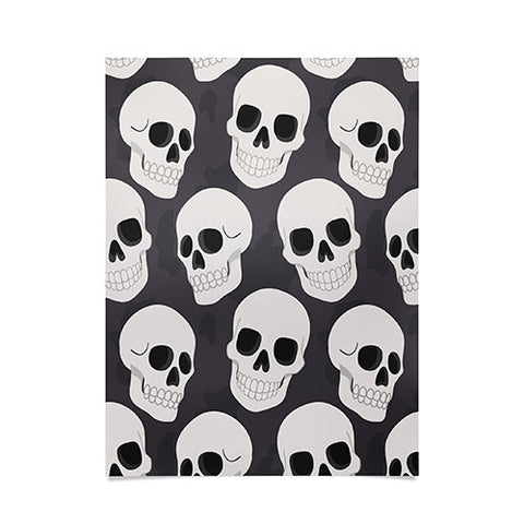Avenie Goth Skulls Poster