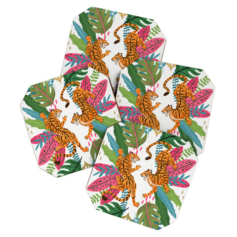 Avenie Jungle Cats II Coaster Set