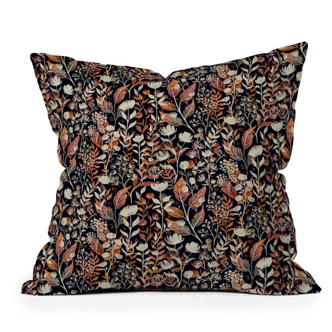 Avenie Moody Blooms Ditsy II Throw Pillow