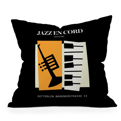 ayeyokp Jazz Bauhaus II Throw Pillow