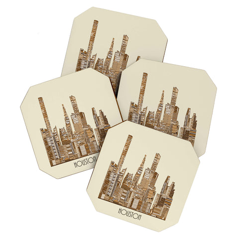 Brian Buckley Houston City Coaster Set