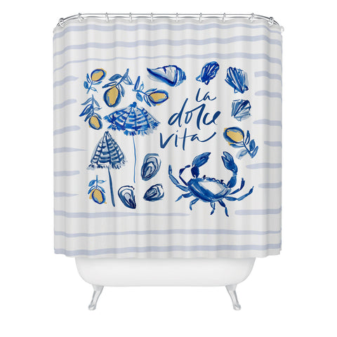 Britt Mills Design Dolce Vita Shower Curtain