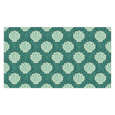 Byre Wilde Seashell sea green Tablecloth