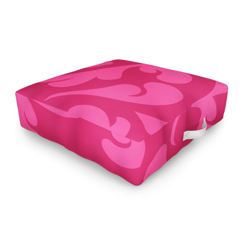 Camilla Foss Playful Pink Outdoor Floor Cushion