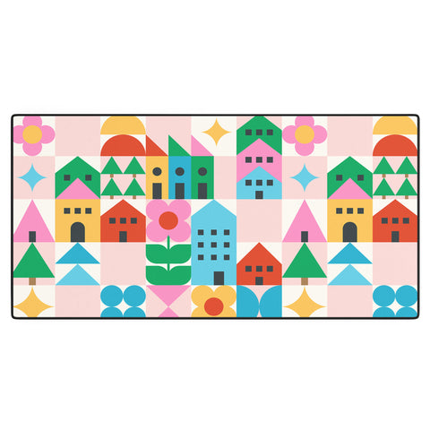 Carey Copeland Happy Town Checks Desk Mat