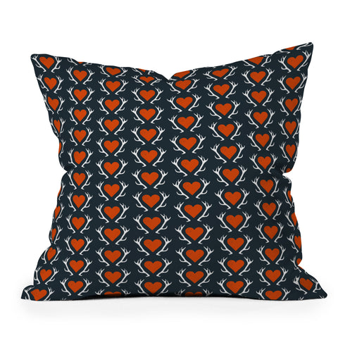 Caroline Okun Love Hunt Outdoor Throw Pillow