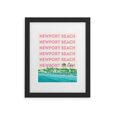 carolineellisart Newport Beach I Framed Art Print