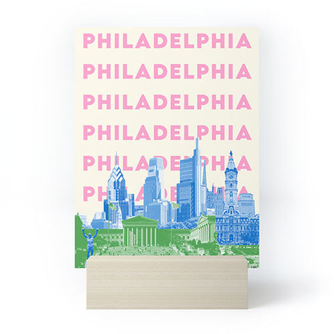 carolineellisart Philadelphia I Mini Art Print