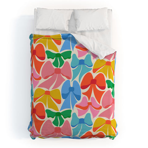 carriecantwell RainBows Bright Multi Retro Duvet Cover