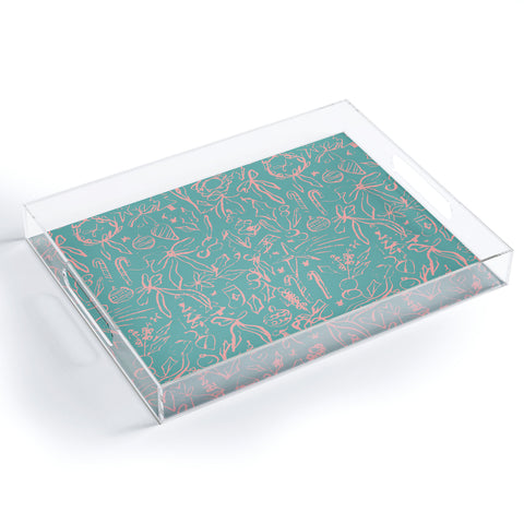 CayenaBlanca Minimalist Merry Acrylic Tray