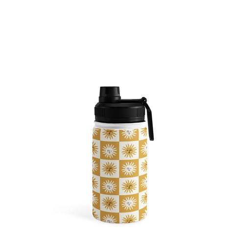 Charly Clements Vintage Checkered Sunshine Water Bottle