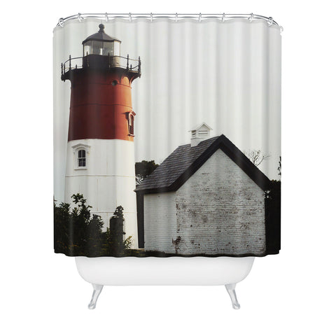 Chelsea Victoria Nauset Beach Lighthouse No 2 Shower Curtain