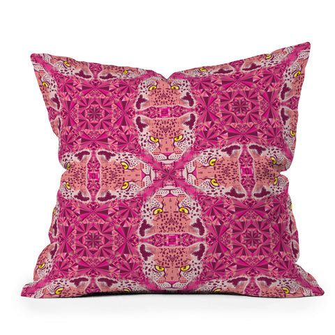 Chobopop Pink Panther Pattern Outdoor Throw Pillow