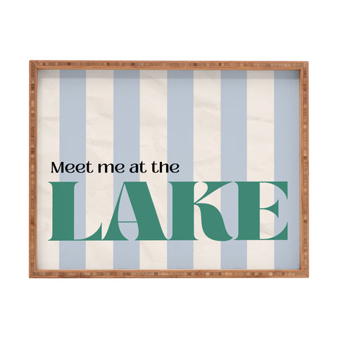 ciaojessa Meet me at the lake Rectangular Tray