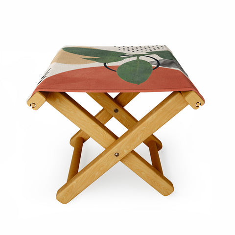 City Art Nature Geometry III Folding Stool