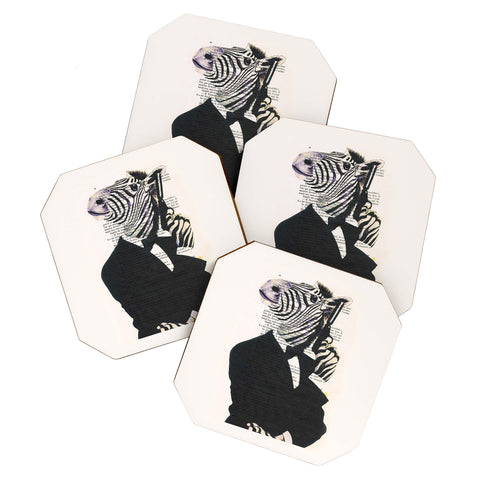 Coco de Paris James Bond Zebra Coaster Set