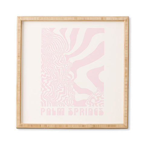 Coco Stardust Palm Springs Topogroovy Framed Wall Art