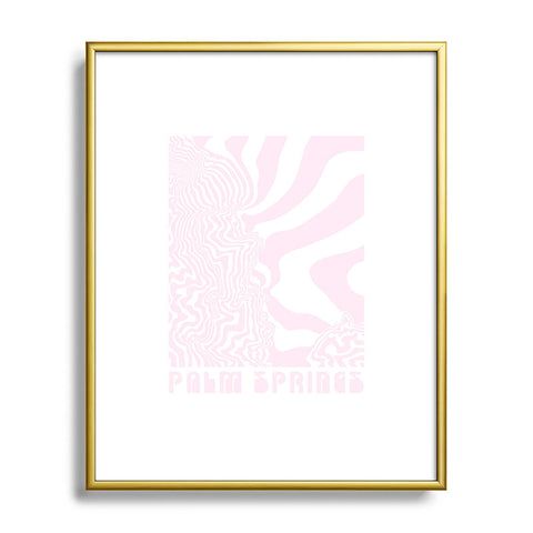 Coco Stardust Palm Springs Topogroovy Metal Framed Art Print