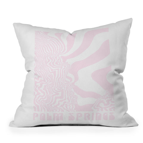 Coco Stardust Palm Springs Topogroovy Throw Pillow