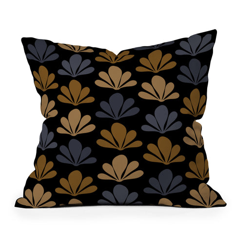 Colour Poems Abstract Plant Pattern VIII Outdoor Throw Pillow