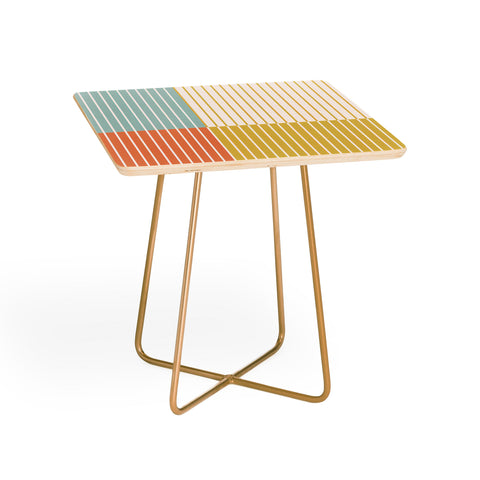 Colour Poems Color Block Line Abstract IX Side Table