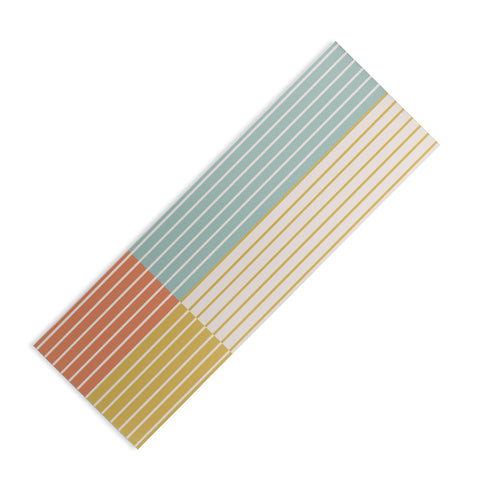Colour Poems Color Block Line Abstract IX Yoga Mat