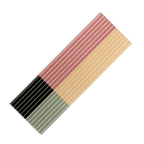 Colour Poems Color Block Line Abstract XII Yoga Mat