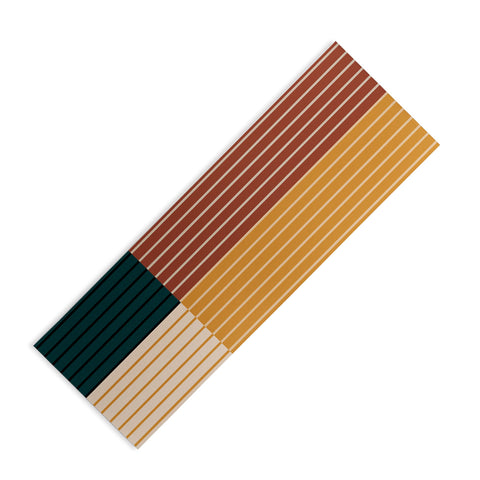 Colour Poems Color Block Line Abstract XV Yoga Mat
