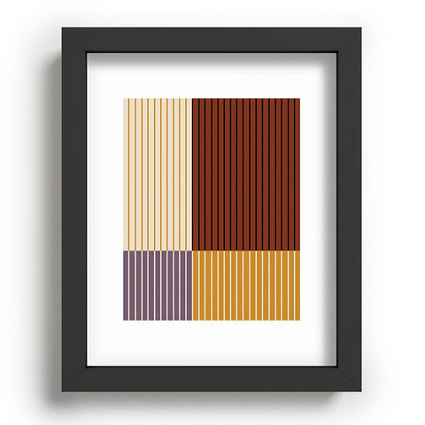 Colour Poems Color Block Line Abstract XXI Recessed Framing Rectangle