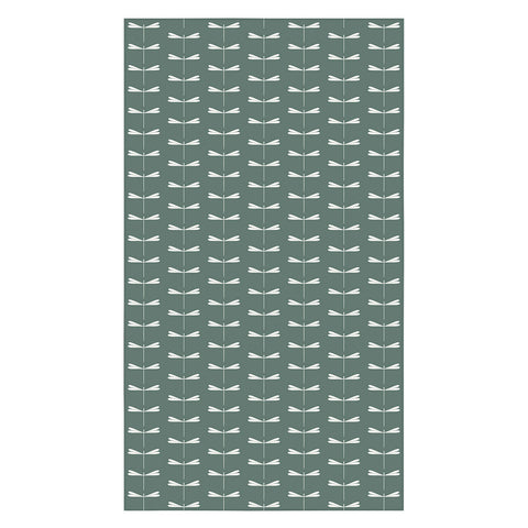 Colour Poems Dragonfly Minimalism Green Tablecloth