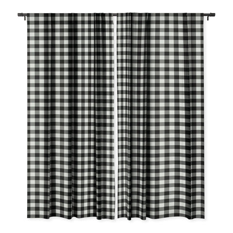 Colour Poems Gingham Black and White Blackout Non Repeat