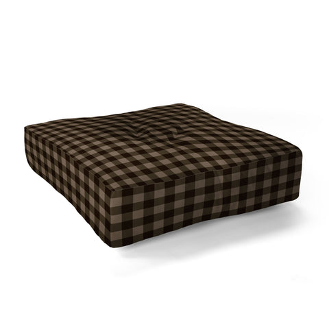 Colour Poems Gingham Earth Floor Pillow Square