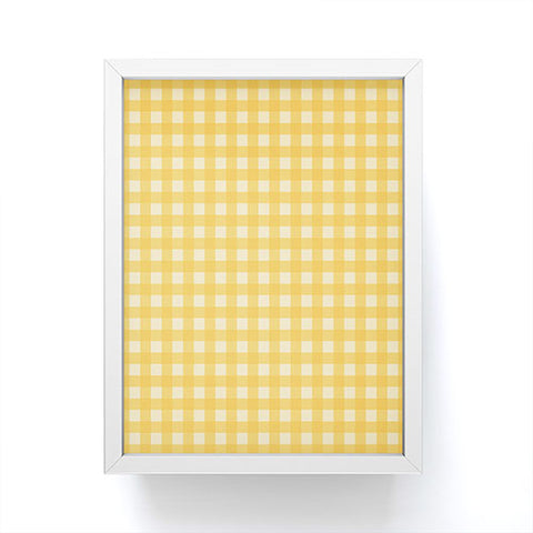 Colour Poems Gingham Sunshine Framed Mini Art Print